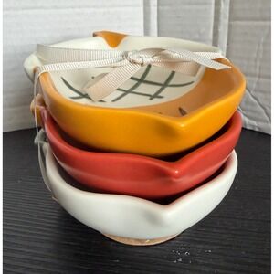 Hallmark Ceramic Acorn Nesting Bowls Set of 3 Fall Autumn Harvest Decor NEW